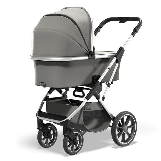 Moon Passeggino combinato 2in1 Rocca Basic con sedile sportivo, navicella - fino a 22 kg - Shadow
