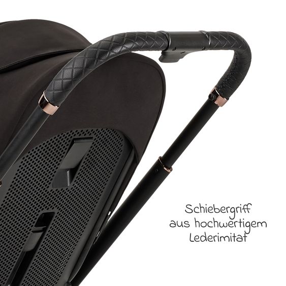 Moon 2in1 Kombi-Kinderwagen Resea+ bis 22 kg belastbar - Luftreifen, umsetzbare Sitzeinheit, Babywanne &Teleskopschieber, - Edition - Black