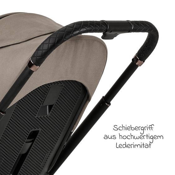 Moon 2in1 Kombi-Kinderwagen Resea + bis 22 kg belastbar - Luftreifen, umsetzbare Sitzeinheit, Babywanne &Teleskopschieber, - Edition - Mud