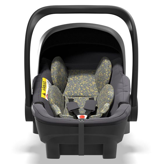 Moon Baby car seat Plus1 Gr.0+ from birth to 15 months (from birth -13 kg) incl. seat reducer & sun canopy - Ice Flower