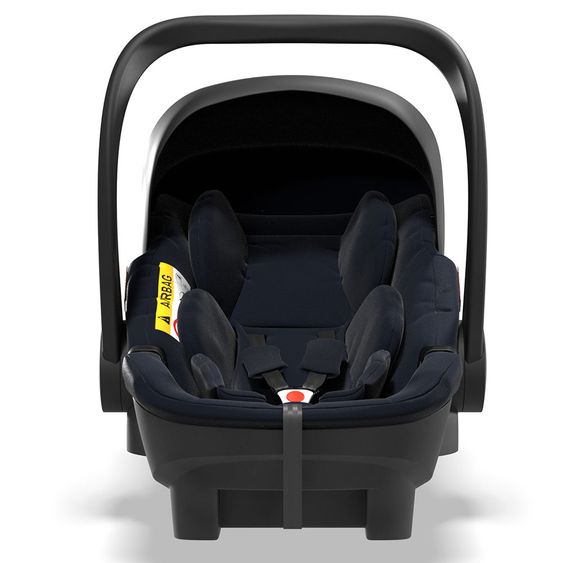 Moon Seggiolino auto Plus1 taglia 0+ dalla nascita a 15 mesi (dalla nascita a 13 kg) con riduttore e capottina - Navy