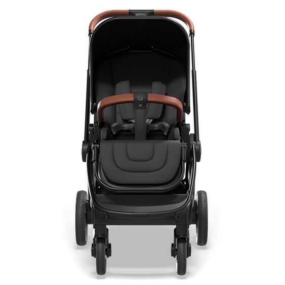 Moon Buggy & stroller Resea Sport with height-adjustable slide, convertible sport seat - up to 22 kg - Black Melange