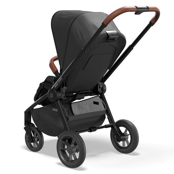Moon Buggy & stroller Resea Sport with height-adjustable slide, convertible sport seat - up to 22 kg - Black Melange