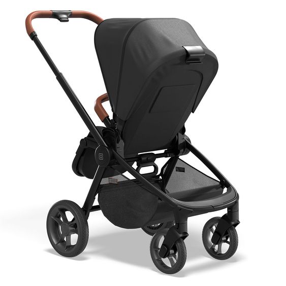 Moon Buggy & stroller Resea Sport with height-adjustable slide, convertible sport seat - up to 22 kg - Black Melange