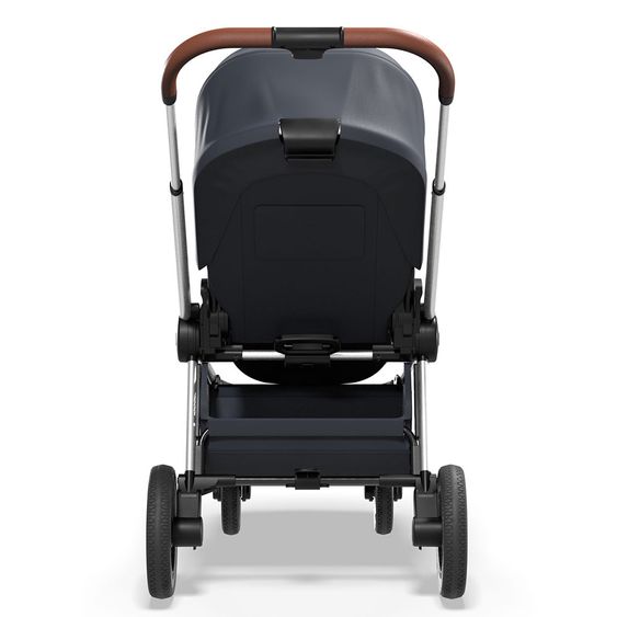 Moon Passeggino Resea Sport con maniglione regolabile in altezza, sedile sportivo convertibile - fino a 22 kg - Navy Melange