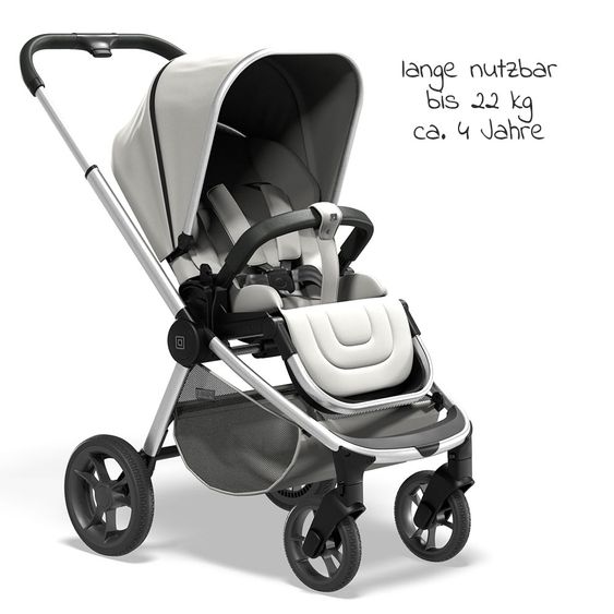 Moon Buggy & Sportwagen Resea Sport mit höhenverstellbarem Schieber, umsetzbarer Sportsitz - bis 22 kg - Shadow Melange