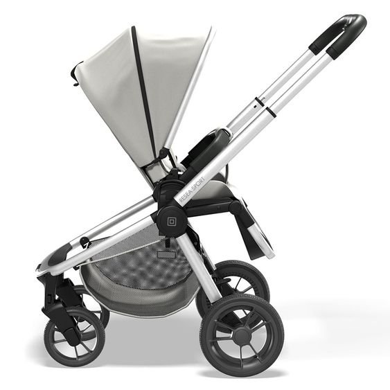 Moon Passeggino e carrozzina Resea Sport con maniglione regolabile in altezza, seggiolino sportivo convertibile - fino a 22 kg - Shadow Melange