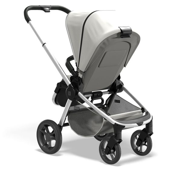 Moon Passeggino e carrozzina Resea Sport con maniglione regolabile in altezza, seggiolino sportivo convertibile - fino a 22 kg - Shadow Melange