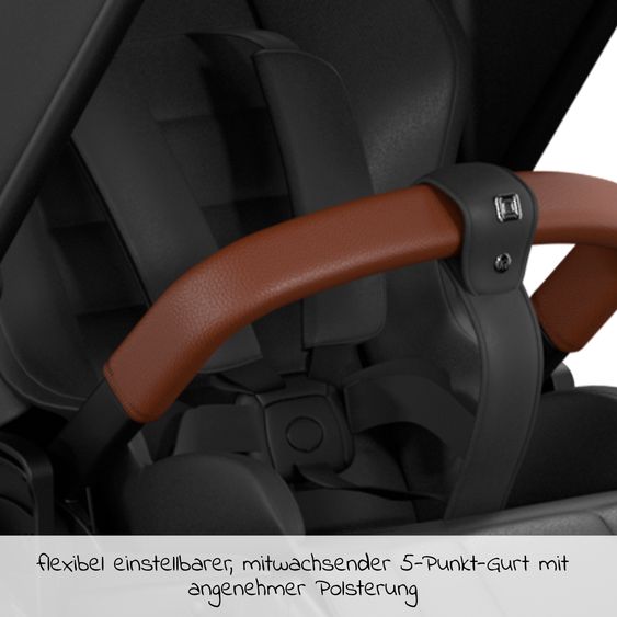 Moon Buggy & Sportwagen Resea Sport mit Umsetzer &Teleskopschieber - bis 22 kg - Black Black