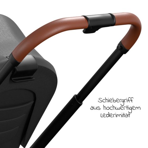 Moon Buggy & Sportwagen Resea Sport mit Umsetzer &Teleskopschieber - bis 22 kg - Black Black