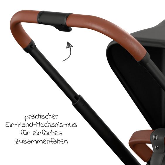 Moon Buggy & Sportwagen Resea Sport mit Umsetzer &Teleskopschieber - bis 22 kg - Black Black
