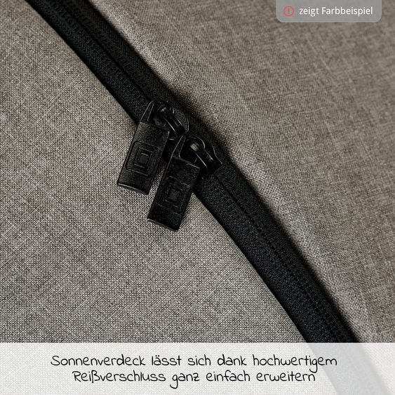 Moon Buggy & Sportwagen Resea Sport mit Umsetzer &Teleskopschieber - bis 22 kg - Mud Black