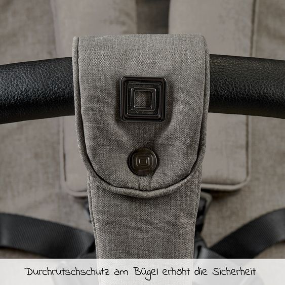 Moon Buggy & Sportwagen Resea Sport mit Umsetzer &Teleskopschieber - bis 22 kg - Mud Black