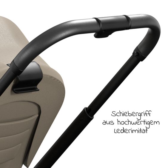 Moon Buggy & Sportwagen Resea Sport mit Umsetzer &Teleskopschieber - bis 22 kg - Mud Black