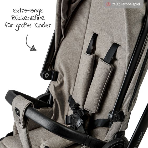 Moon Buggy & Sportwagen Resea Sport mit Umsetzer &Teleskopschieber - bis 22 kg - Mud Black