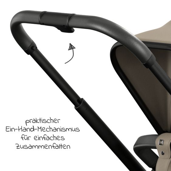 Moon Buggy & Sportwagen Resea Sport mit Umsetzer &Teleskopschieber - bis 22 kg - Mud Black