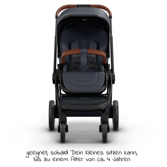 Moon Buggy & Sportwagen Resea Sport mit Umsetzer &Teleskopschieber - bis 22 kg - Navy Black
