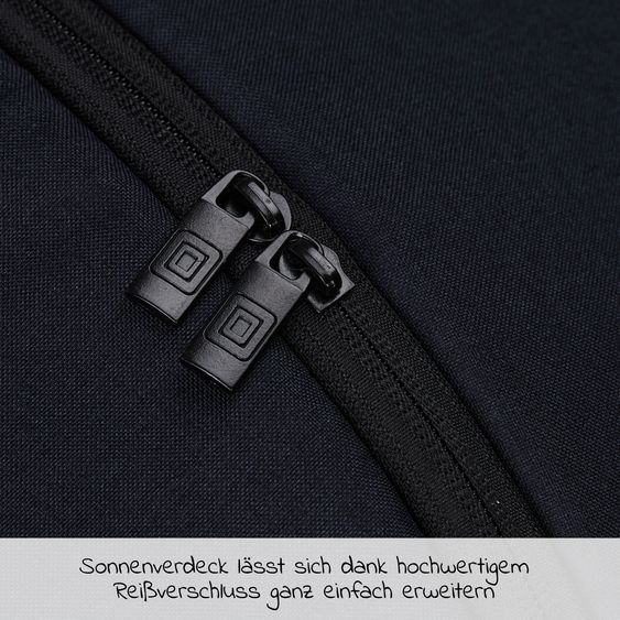 Moon Buggy & Sportwagen Resea Sport mit Umsetzer &Teleskopschieber - bis 22 kg - Navy Black