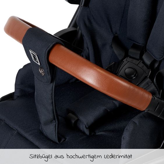 Moon Buggy & Sportwagen Resea Sport mit Umsetzer &Teleskopschieber - bis 22 kg - Navy Black