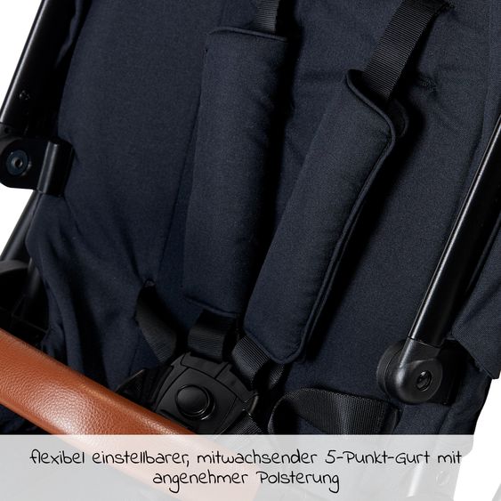 Moon Buggy & Sportwagen Resea Sport mit Umsetzer &Teleskopschieber - bis 22 kg - Navy Black