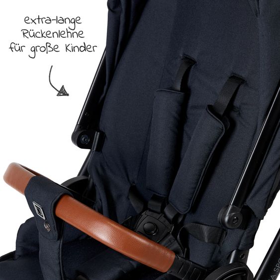 Moon Buggy & Sportwagen Resea Sport mit Umsetzer &Teleskopschieber - bis 22 kg - Navy Black