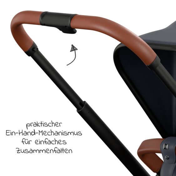 Moon Buggy & Sportwagen Resea Sport mit Umsetzer &Teleskopschieber - bis 22 kg - Navy Black