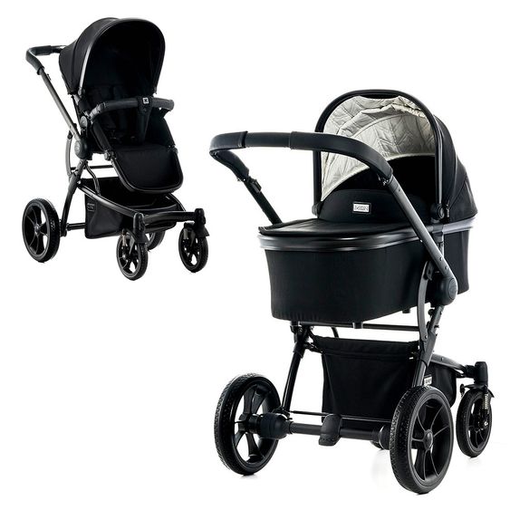 Moon Kombi-Kinderwagen City Line Cool - Black Fishbone