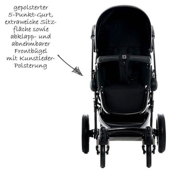 Moon Kombi-Kinderwagen City Line Cool - Black Fishbone