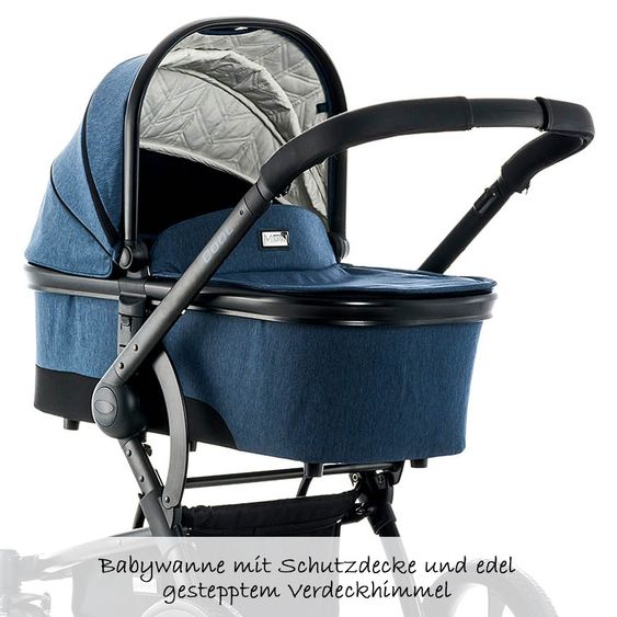 Moon Kombi-Kinderwagen City Line Cool - Ocean Fishbone