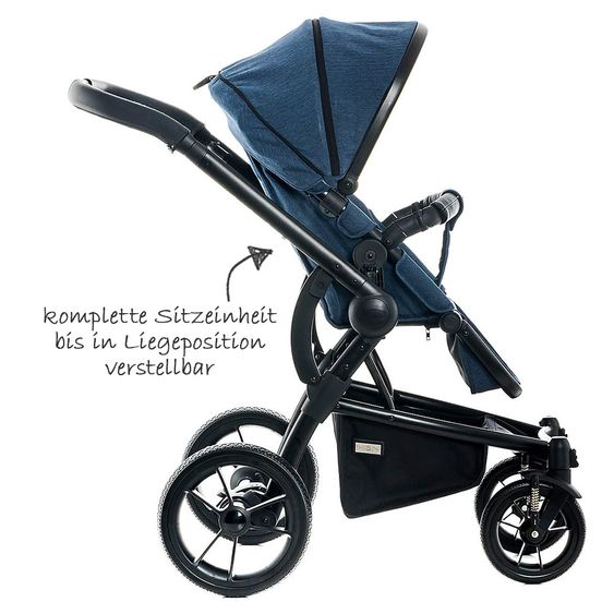 Moon Kombi-Kinderwagen City Line Cool - Ocean Fishbone