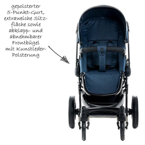 Moon Kombi-Kinderwagen City Line Cool - Ocean Fishbone
