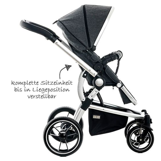 Moon Kombi-Kinderwagen City Line Cool - Stone Fishbone