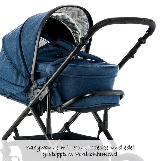 Moon Kombi-Kinderwagen City Line Lusso - Ocean Fishbone