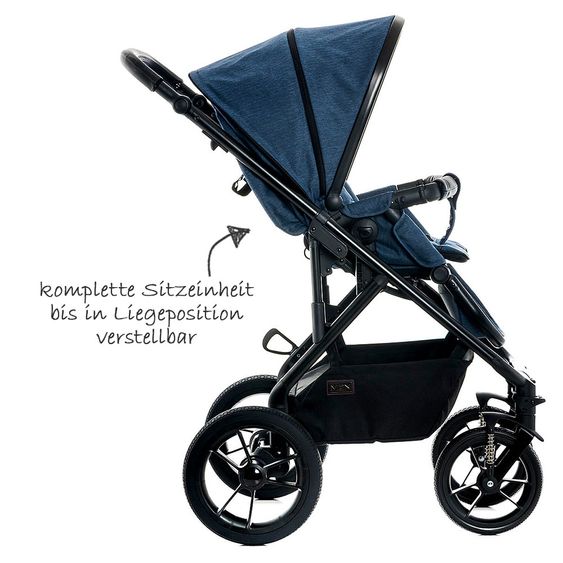 Moon Kombi-Kinderwagen City Line Lusso - Ocean Fishbone