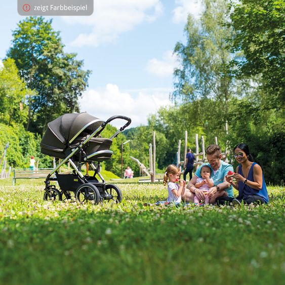 Moon Kombi-Kinderwagen City Line Lusso - Ocean Fishbone