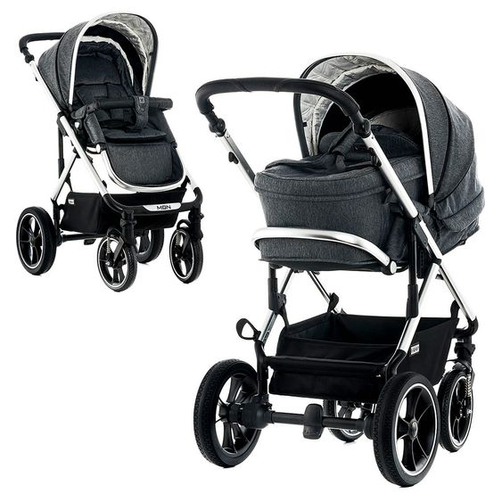 Moon Kombi-Kinderwagen City Line Lusso - Stone Fishbone