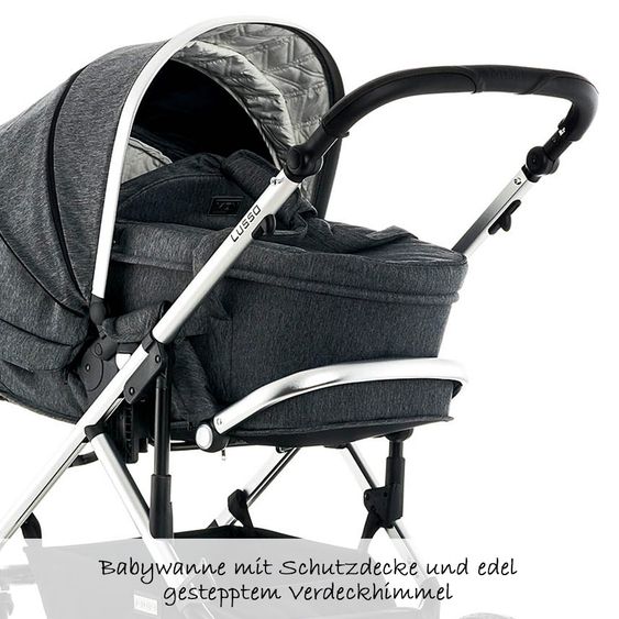 Moon Kombi-Kinderwagen City Line Lusso - Stone Fishbone