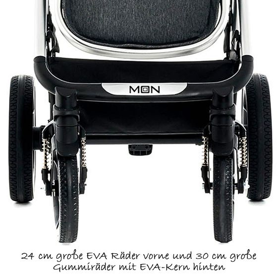 Moon Kombi-Kinderwagen City Line Lusso - Stone Fishbone