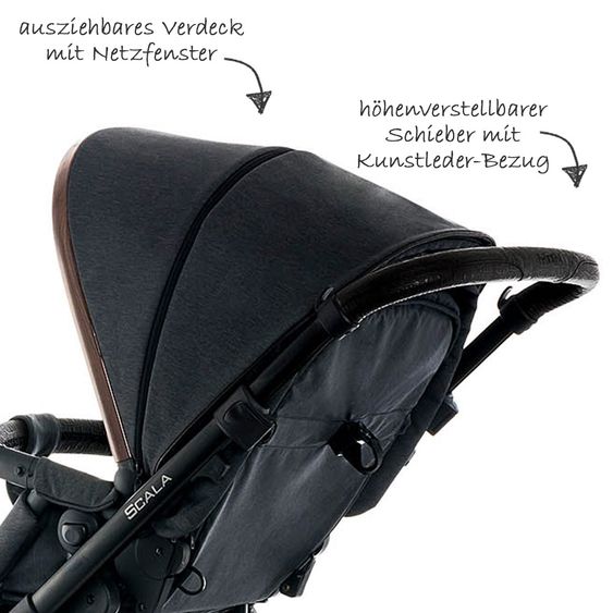 Moon Kombi-Kinderwagen Scala Specials - Coffee
