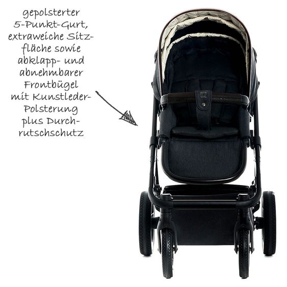 Moon Kombi-Kinderwagen Scala Specials - Coffee