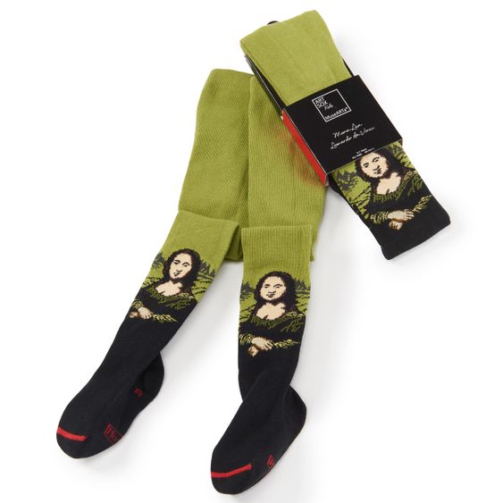 MuseARTa Strumpfhose - Leonardo da Vinci - Mona Lisa - Green - Gr. 74/80