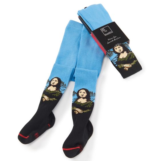 MuseARTa Strumpfhose - Leonardo da Vinci - Mona Lisa - Light Blue - Gr. 74/80