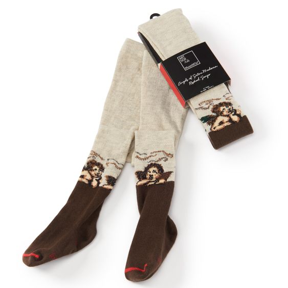 MuseARTa Strumpfhose - Raphael Sanzio - Angels of Sistine Madonna - Beige - Gr. 74/80
