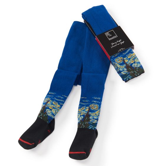 MuseARTa Strumpfhose - Vincent van Gogh - Starry Night - Blue - Gr. 74/80