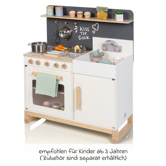 MUSTERKIND Spielküche Linum - Weiß / Natur