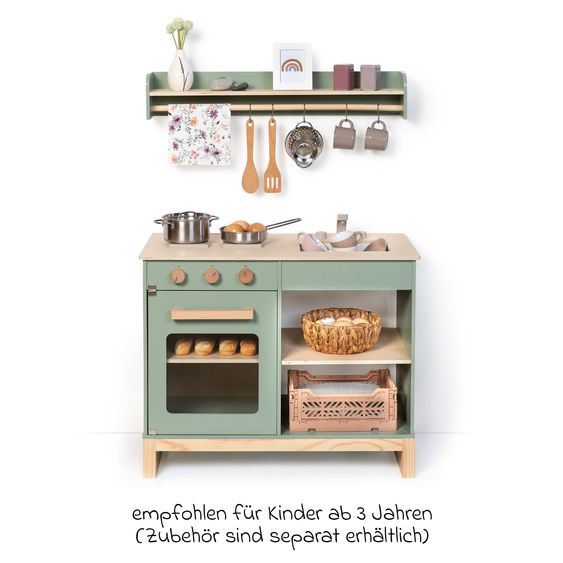 MUSTERKIND Spielküche Magnolia - Salbei / Natur