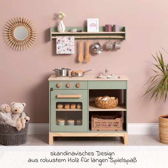 MUSTERKIND Magnolia play kitchen - sage / nature