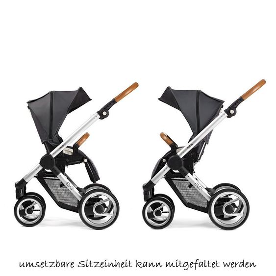 Mutsy Sportwagen Evo Gestell Silber Urban Nomad - Dark Grey