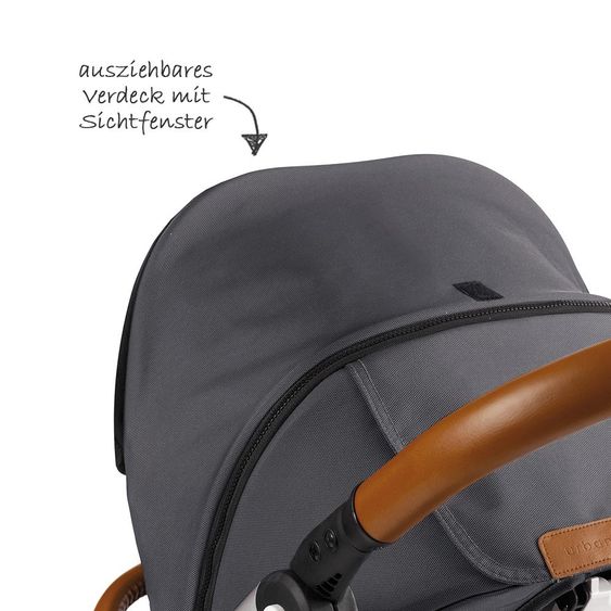 Mutsy Sportwagen Evo Gestell Silber Urban Nomad - Dark Grey
