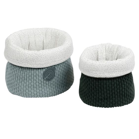 Nattou Aufbewahrungskorb 2er Pack 20 x 20 cm + 15 x 20 cm - Luna & Axel